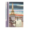 Poster Parijs - multikleur - 21x30 cm