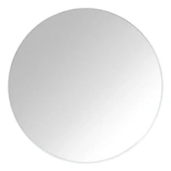 Ronde spiegel met beige lijst - ø70 cm