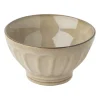 Schaal facet - beige - ⌀13x7.5 cm