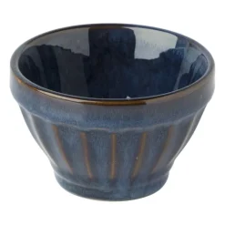 Schaal facet - donkerblauw - ⌀9x5.7 cm