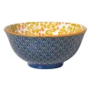 Schaaltje Anouk groot - blauw/geel - ø15.5x7 cm