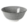 Schaaltje black print streep - ø16x6.5 cm