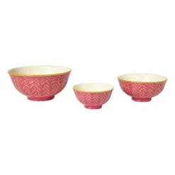 Schaaltje Lilly middel - geel/roze - ø12.3x5.8 cm