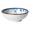 Schaaltje Mico kat klein - blauw/wit - ø8x3 cm