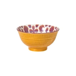 Schaaltje Nore klein - paars/geel - ø9.2x4.8 cm
