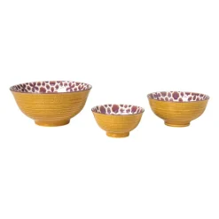 Schaaltje Nore klein - paars/geel - ø9.2x4.8 cm
