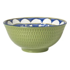Schaaltje Rene groot - groen/blauw - ø15.8x7.3 cm