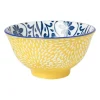 Schaaltje Sen - blauw/geel - ø9.2x4.8 cm