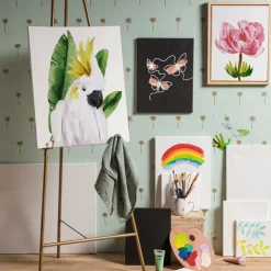Schildersdoek canvas - 20x20 cm - set van 3