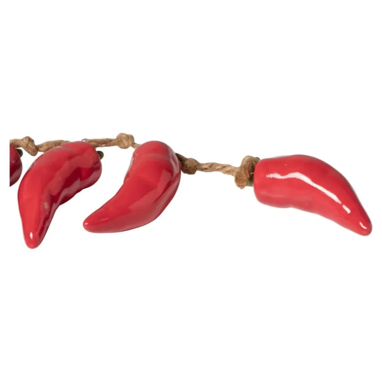 Slinger met pepers - rood - 29 cm