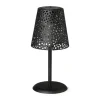 Solar tuinlamp op voet - zwart - ø13x28 cm
