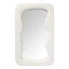 Spiegel wave teddy - wit - 60x37 cm