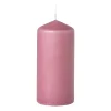Stompkaars glad - roze - ø6x13 cm