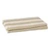 Tafelkleed gestreept - wit/beige - 140x240 cm