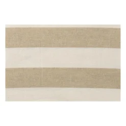 Tafelkleed gestreept groot - wit/beige - 145x320 cm