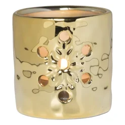 Theelichthouder goud - diverse varianten - ø7.8x7.6 cm