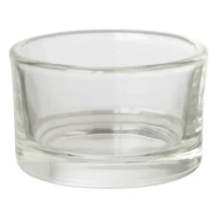 Theelichthouder helder - transparant - ø5x3.2 cm