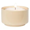 Theelichthouder mini - beige - ø5x3 cm
