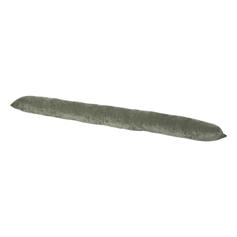 Tochtstopper velours - groen - 90x9 cm