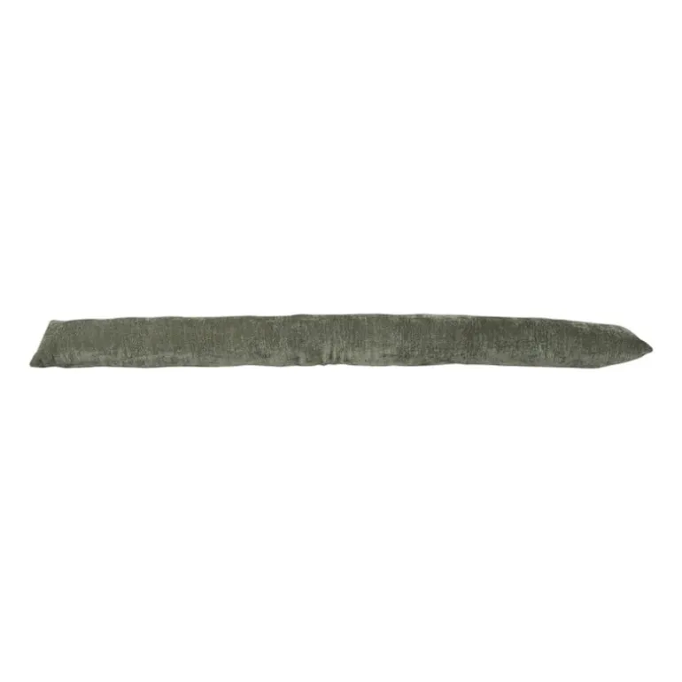 Tochtstopper velours - groen - 90x9 cm