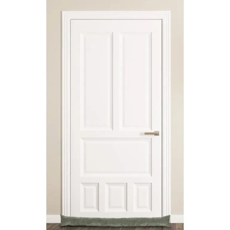 Tochtstopper velours - groen - 90x9 cm