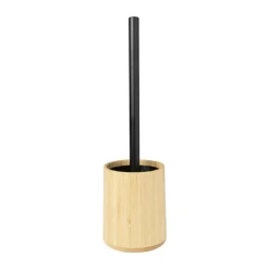 Toiletborstel bamboe - naturel - ø10.5x12 cm