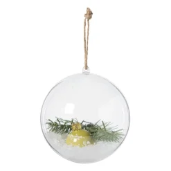 Transparante kerstbal - ø12 cm - set van 2