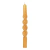 Twisted dinerkaars - okergeel - ⌀3x25 cm