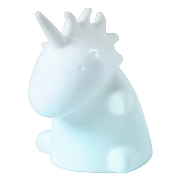 Unicorn lamp LED - wit - 9x10x11,5 cm