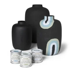 Vaas - mat zwart - ⌀18x27 cm
