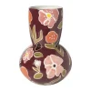 Vaas bloemen - rood - ø20x28 cm