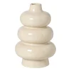Vaas drielaags - beige - ø15.5x25.5 cm