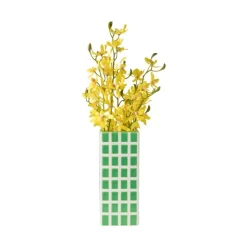 Vaas tegel groot - groen - 20x8x8 cm