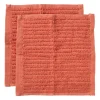 Vaatdoekjes - rood - 20x20 cm - set van 2