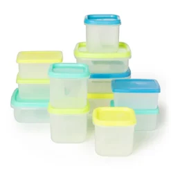 Vershoudbakjes van plastic - 100 ml - set van 4