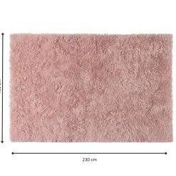 Vloerkleed fluffy - roze - 150x230 cm