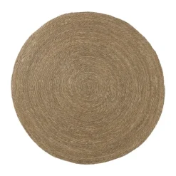 Vloerkleed riet - bruin - ø150 cm