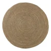 Vloerkleed riet - bruin - ø120 cm