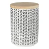 Voorraadpot Kasitoo - zwart/wit - 600 ml