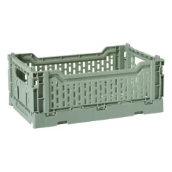 Vouwkrat middel - groen - 10.5x27x17 cm