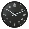 Wandklok Gina - zwart - ø40x4.5 cm