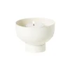 Waxinelichthouder met standaard - wit - ø8x6 cm