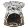Waxmelt brander - zwart keramiek - 7x7x7 cm
