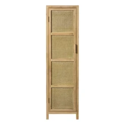 Webbing kast smal Bandung - naturel - 160.5x45x40.5 cm