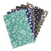 Zelfklevende stof prints - multikleur - set van 6